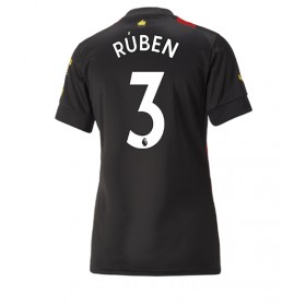 Damen Fußballbekleidung Manchester City Ruben Dias #3 Auswärtstrikot 2022-23 Kurzarm